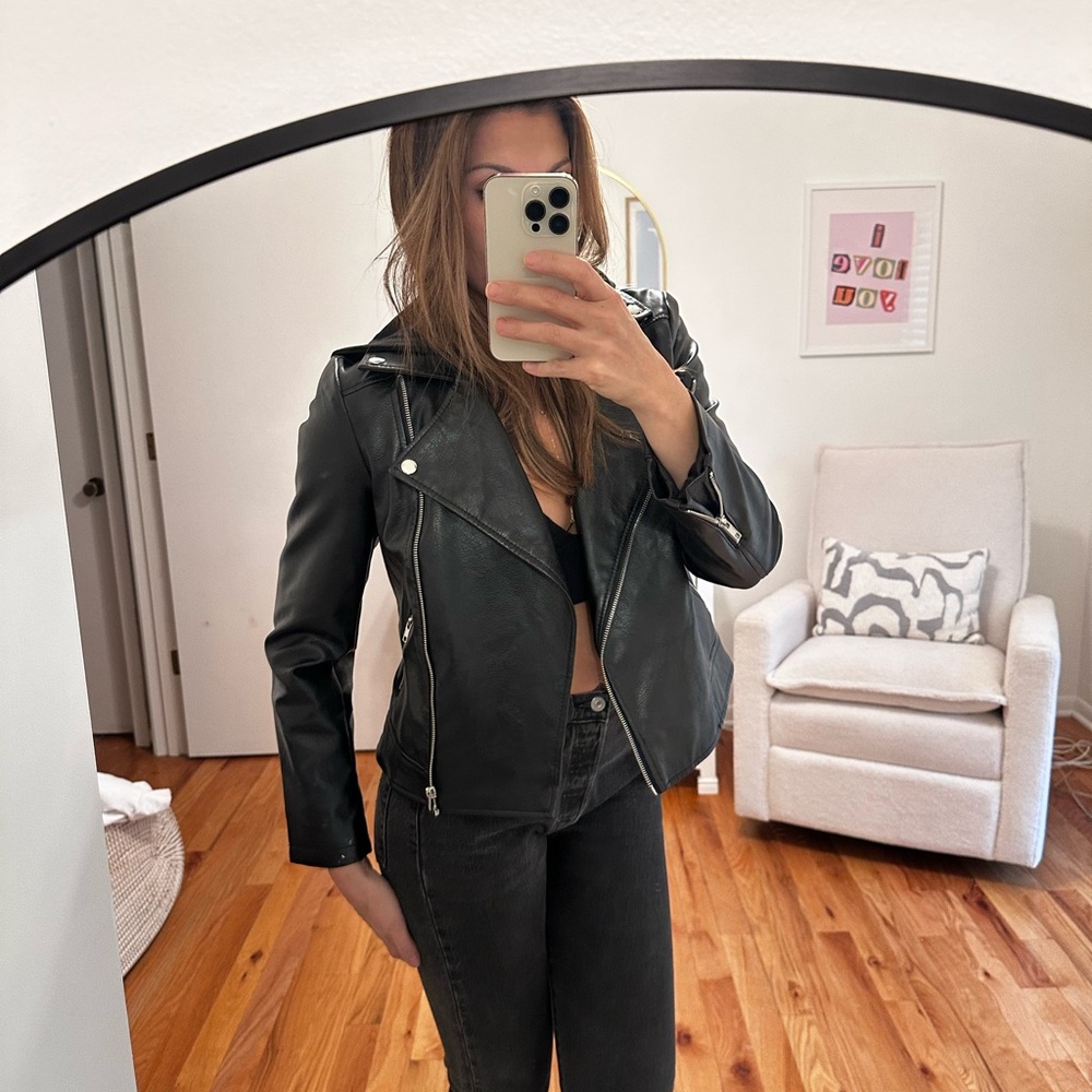 Women's Black Leather Jacket